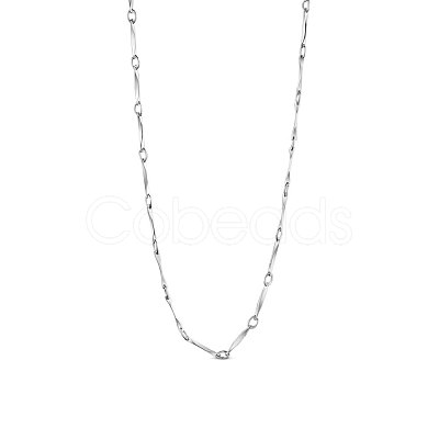 SHEGRACE Rhodium Plated 925 Sterling Silver Chain Necklaces JN733A-1