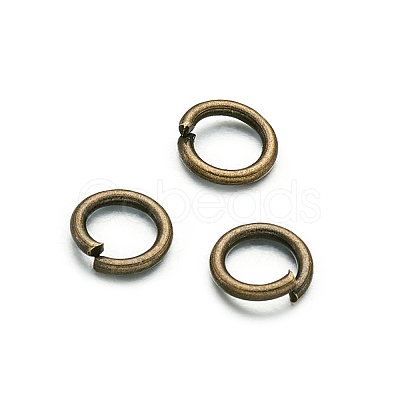 Kissitty Open Jump Rings Brass Jump Rings KK-KS0001-06-1