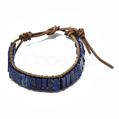 Cowhide Leather Cord Bracelets BJEW-R309-01A-12-1