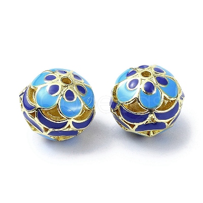 Handmade Cloisonne Beads KK-M282-01G-1