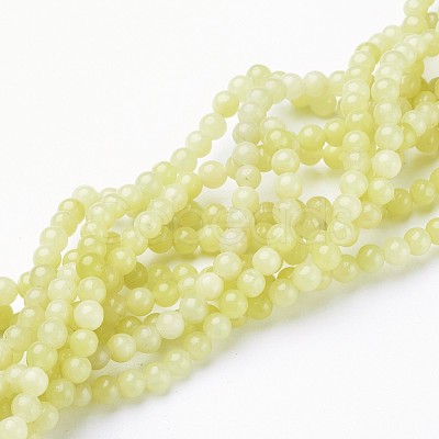 Natural Gemstone Beads Strands GSR4mmC033-1