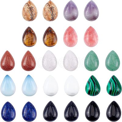 Mixed Gemstone Cabochons G-GA0001-10-1