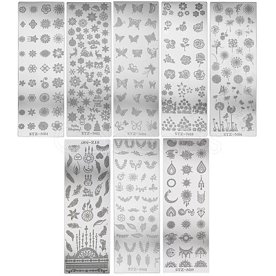 Stainless Steel Nail Art Stamping Plates MRMJ-X0029-11-1