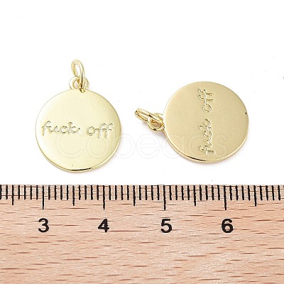 Rack Plating Brass Pendants KK-H474-07G-1