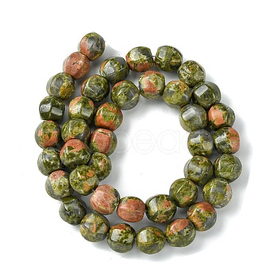 Natural Unakite Beads Strands G-H023-A02-01-1