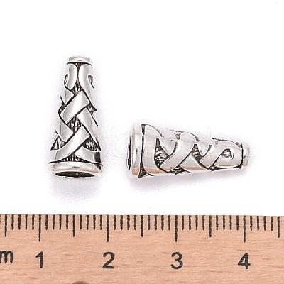 Tibetan Style Alloy Bead Cone TIBEB-00821-AS-R-1