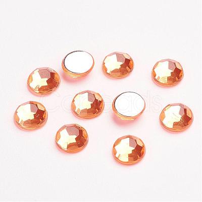 Imitation Taiwan Acrylic Rhinestone Cabochons GACR-A002-8mm-45-1