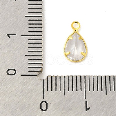 Real 18K Gold Plated Rack Plating Brass Micro Pave Cubic Zirconia Pendants Charms KK-S396-05G-1