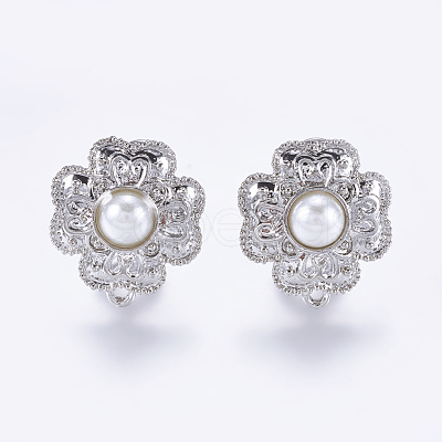 Alloy Stud Earring Findings PALLOY-F201-26P-1