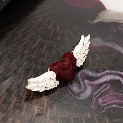 Heart with Wing Enamel Pin HEAR-PW0001-048-1