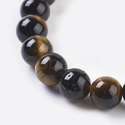 Natural Tiger Eye Beads Strands G-C076-6mm-1B-1