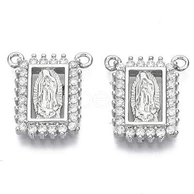 Brass Micro Pave Cubic Zirconia Pendants ZIRC-S061-196P-NF-1