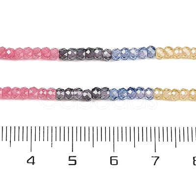 Transparent Gradient Color Cubic Zirconia Strand ZIRC-NH0002-01L-1