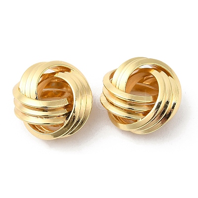 Brass European Beads KK-P234-42G-1