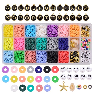 26 Styles Handmade Polymer Clay Beads CLAY-SZ0001-65-1