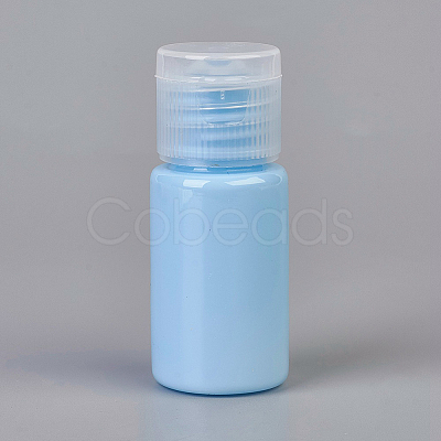 Macaron Color Empty Flip Cap Plastic Bottle Container MRMJ-WH0025-A-03-1