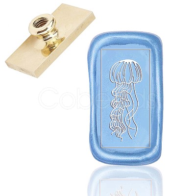 Wax Seal Brass Stamp Head AJEW-WH0215-004-1