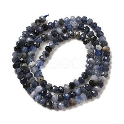 Natural Blue Aventurine Beads Strands G-G139-B06-01-A-1