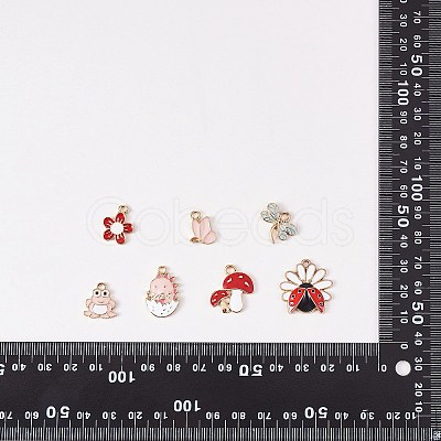 60Pcs 30 Style Alloy Enamel Pendants ENAM-SZ0002-85-1