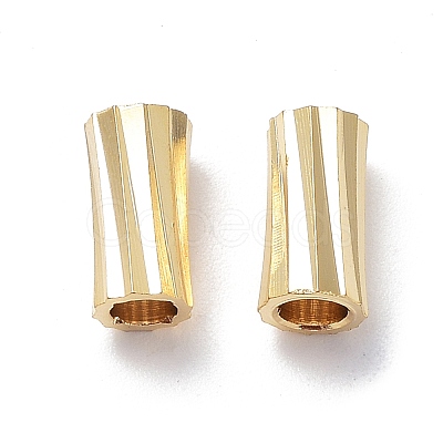 Rack Plating Brass Tube Beads KK-R149-02A-G-1