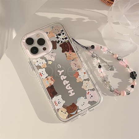 Cat Mirrored Axrylic Mobile Phone Cover PW-WG472D8-06-1