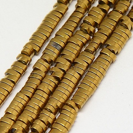 Electroplate Non-magnetic Synthetic Hematite Beads Strands G-J167-04-1