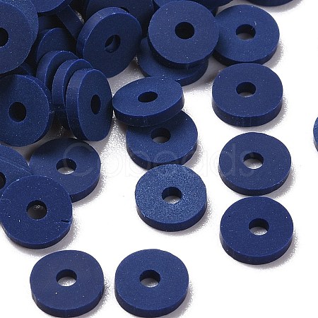 Eco-Friendly Handmade Polymer Clay Beads CLAY-R067-6.0mm-B35-1
