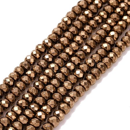 Rondelle Non-magnetic Synthetic Hematite Beads Strands G-D617-20C-1