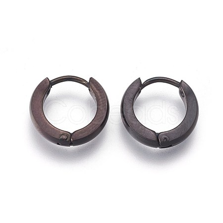 304 Stainless Steel Hoop Earrings EJEW-O087-09C-1