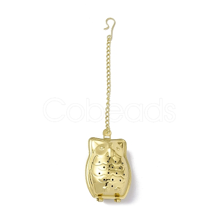 Owl Loose Tea Infuser AJEW-G045-02G-1