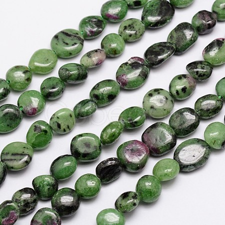 Natural Ruby in Zoisite Bead Strands G-L459-31-1