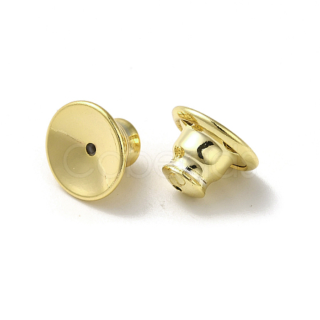 Rack Plating Brass Ear Nuts KK-G480-06G-1