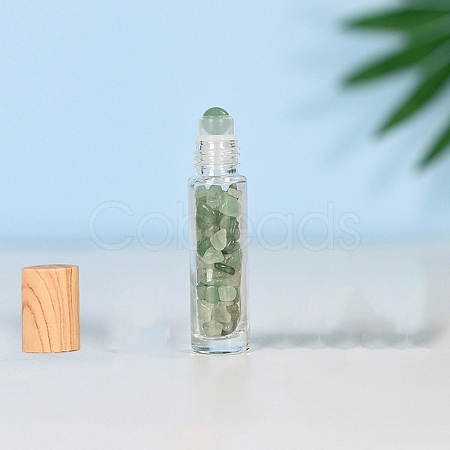 Natural Green Aventurine Roller Ball Bottles BOTT-PW0011-70B-02-1