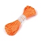 Polyester Embroidery Floss, Cross Stitch Threads, Orange, 3mm, 20m/bundle