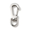 Non-Tarnish 304 Stainless Steel Swivel Clasps, Swivel Snap Hook Clasps, Stainless Steel Color, 37x14mm