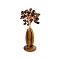 Natural Tiger Eye Vase Gravel Fortune Tree Mini Home Creative Office Decoration Crafts Small Ornaments, 85x30mm