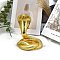 Resin Snake Display Decoration, for Home Office Desk Decoration, Gold, 120x120x150mm