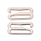 Zinc Alloy Slider Buckles, Adjustable Buckle Fasteners, for Strap Leathercraft Bag Belt, Platinum, 10.5x19x1.5mm, Hole: 2x15mm