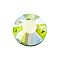 Preciosa&reg Crystal Hotfix Flatback Stones, Czech Crystal, Round(438 11 612 Chaton Rose VIVA 12 &reg), 50540 200 Limecicle AB, SS6(1.9~2.1mm)