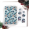 Christmas Theme Ceramics Clay Water Transfer Paper, Underglaze Transfer Decals, for DIY Earrings Pendants Hair Clip, House, 138x95mm