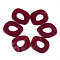 Acrylic Linking Rings, Quick Link Connectors, For Jewelry Chains Making, Imitation Gemstone Style, Dark Red, 51.5x45x3.5mm, Hole: 23x16mm, about: 78pcs/500g