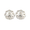 925 Sterling Silver Bead Caps, Multi-Petal, Flower, Silver, 6x1.8mm, Hole: 1.2mm, about 111pcs/10g