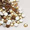 Glass Flat Back Rhinestone, Grade A, Back Plated, Faceted, Half Round, Light Colorado Topaz, SS8, 2.3~2.4mm, 1440pcs/bag