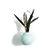 Mini Ceramic Glass Vase Refrigerator Fridge Magnets, for Home and Office Refrigerator Decoration, Light Blue, 20~30mm