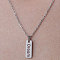 Non-Tarnish 201 Stainless Steel Word Dream Pendant Necklace, Stainless Steel Color, 17.72 inch(45cm)