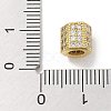 Rack Plating Brass Micro Pave Cubic Zirconia Beads KK-L224-035G-3