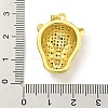 Brass Micro Pave Cubic Zirconia Pendants KK-K354-13E-G-3