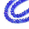Electroplate Glass Beads Strands EGLA-A034-T4mm-B27-3