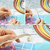 DIY Paper Quilling Strips Sets: Random Color Paper Quilling Strips DIY-S038-002-15
