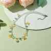 Glass with Topaz Jade Beaded Necklaces NJEW-JN04680-03-2